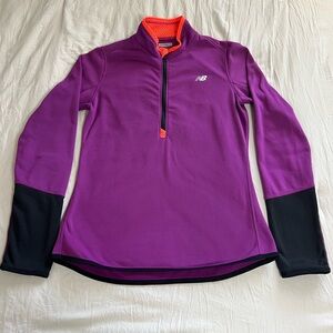 New Balance Purple Fleece Pullove Size Small‎